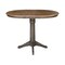 International Concepts Round 36 in Rd Extension Dining table, 4 counterHt stools, Hickory/Washed Coal, 36 in W, 48 in L K45-36RXT-27-S6172-4 - alternate 2